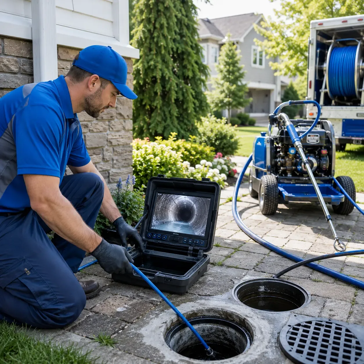 Outdoor drain cleaning professionals serving Saco, ME
