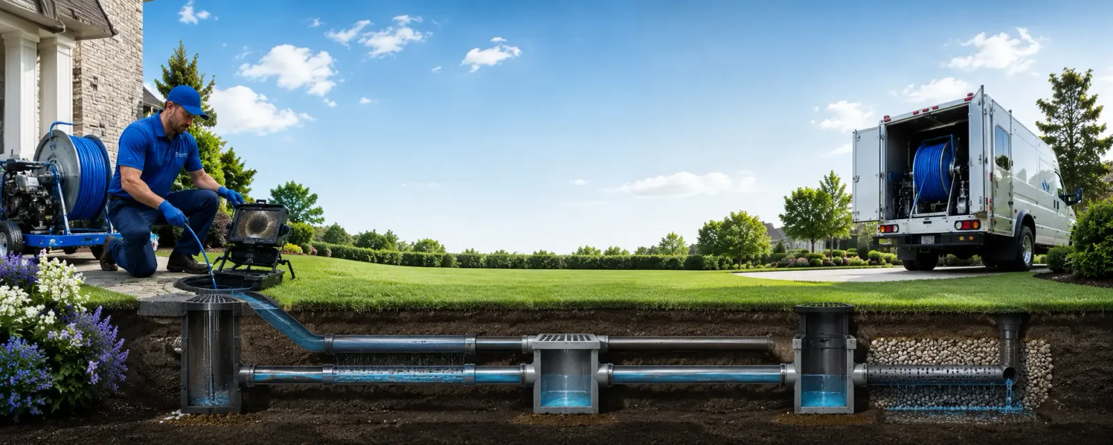 Outdoor drain cleaning information for Saco, ME